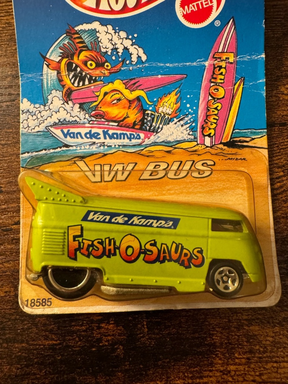 Vintage 1997 Hot Wheels Van De Kamp’s Fish-O-Saurs VW Bus Diecast Car - Picture 3 of 8